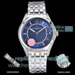 Swiss Copy ZF Factory Swiss 1326 Vacheron Constantin Fiftysix Blue Face Stainless Steel Watch 